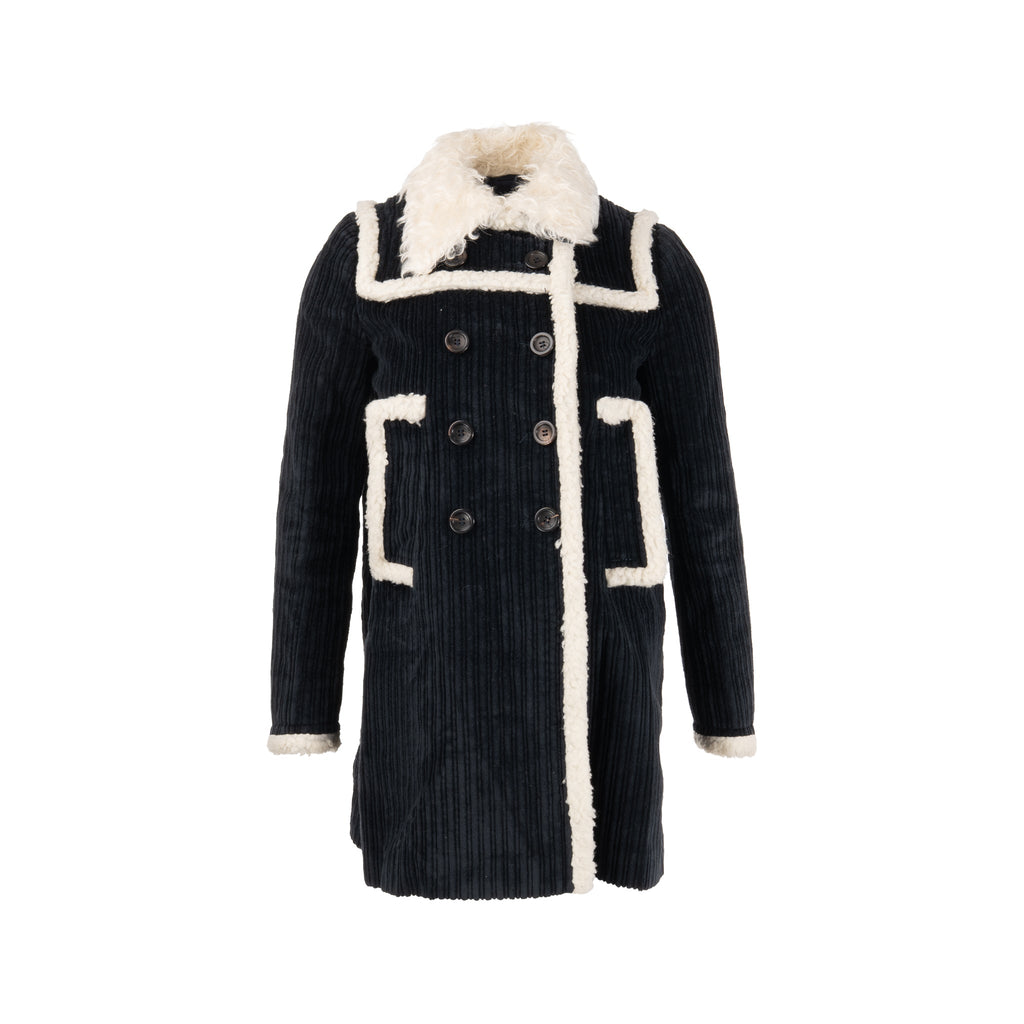 miu-miu-size-40-faux-shearling-trimmed-corduroy-coat-cotton-black-white