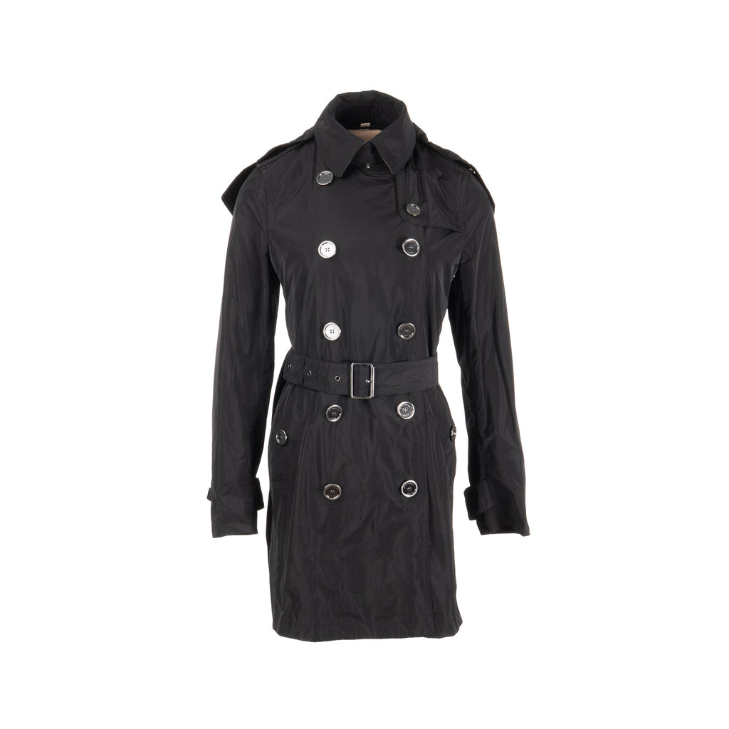 burberry-size-uk-8-brit-hooded-trench-coat-with-belt-ployester-black