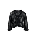 chanel-size-38-crochet-knit-cardigan-cotton-polyamide-black