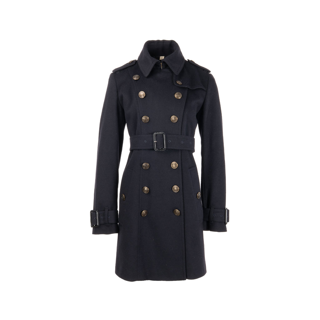 burberry-size-uk12-detailed-button-trench-coat-virgin-wool-cashmere-dark-blue