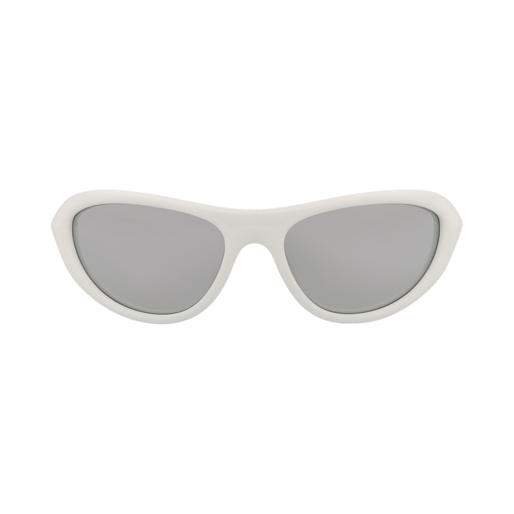 Bottega Veneta Shield Injection Sunglasses — White