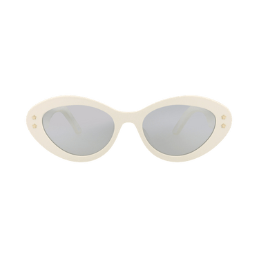 Dior Round Sunglasses — White