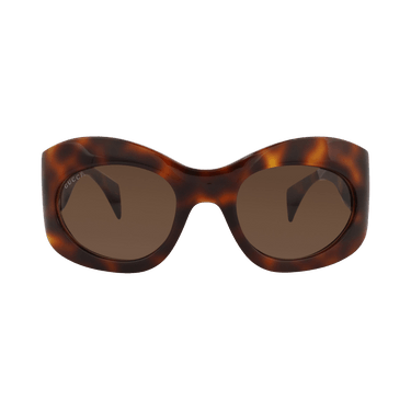 Gucci Shield Sunglasses — Brown