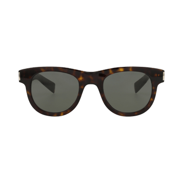 Saint Laurent Round Sunglasses — Brown – Havana Grey SL 571 002
