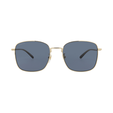 Gucci Square Sunglasses — Gold – Havana Blue GG1350S 004