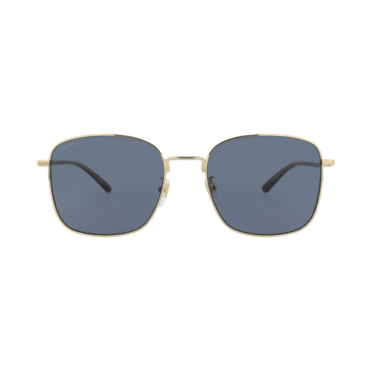 Gucci Square Sunglasses — Gold – Havana Blue GG1350S 004