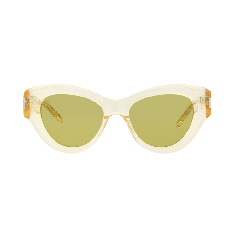 Saint Laurent Cat Eye Sunglasses — Green – Yellow 506 005