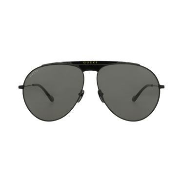 Gucci Aviator Sunglasses — Black – Grey GG0908S 004