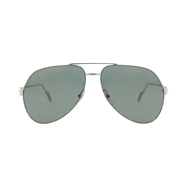 Cartier Aviator Sunglasses — Silver