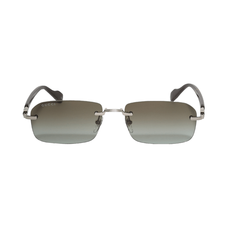 Gucci Rectangular Sunglasses — Silver – 008