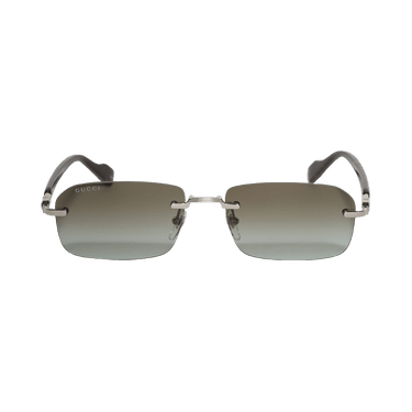 Gucci Rectangular Sunglasses — Silver – 008
