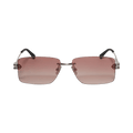 Bottega Veneta Rectangular Sunglasses — Silver – BV1126S 007