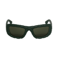 Bottega Veneta Intrecciato Rectangular Sunglasses — Black – BV1303S 008