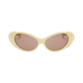 Collina Strada Acrylic Grass Sunglasses — Yellow