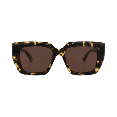 Bottega Veneta Square Sunglasses — Gold – Grey BV1030S 002