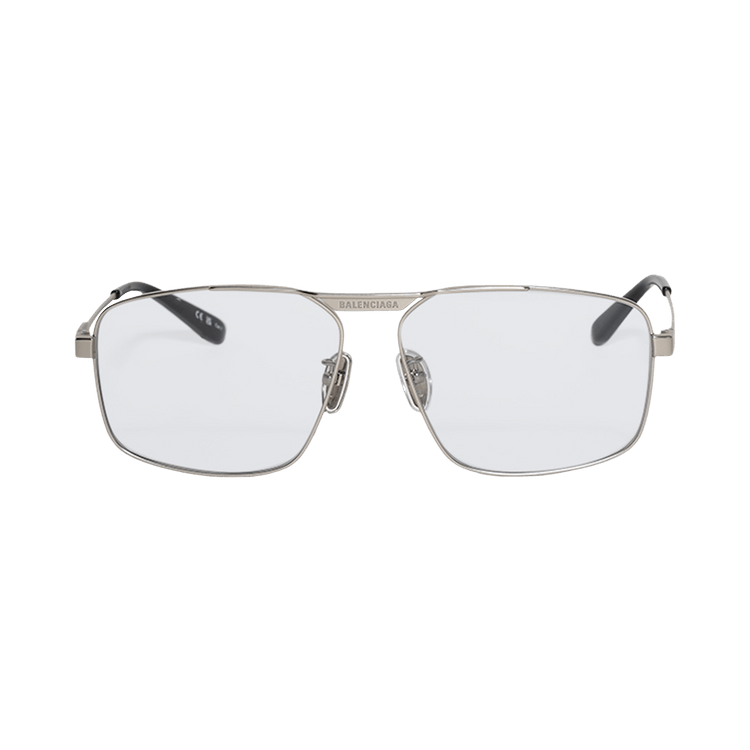 Balenciaga Rectangular Sunglasses — Silver