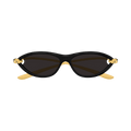 Bottega Veneta Cat Eye Sunglasses — Black – Shiny Solid BV1390S 001