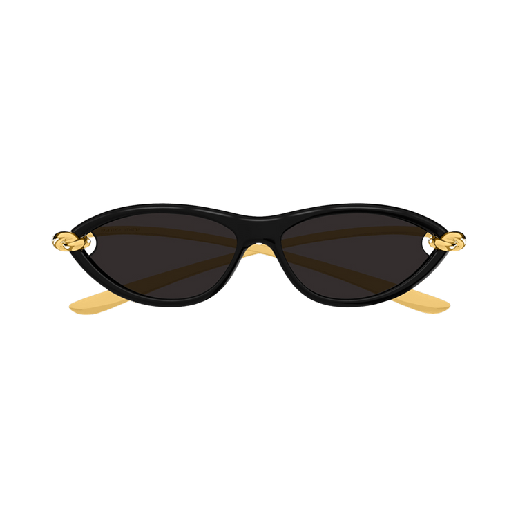 Bottega Veneta Cat Eye Sunglasses — Black – Shiny Solid BV1390S 001