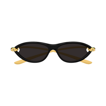 Bottega Veneta Cat Eye Sunglasses — Black – Shiny Solid BV1390S 001