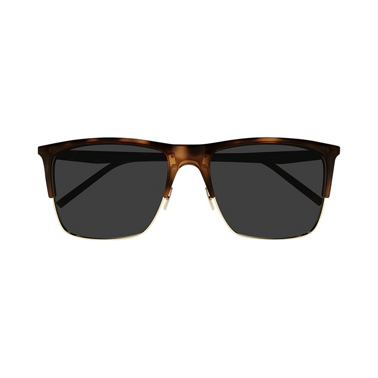 Saint Laurent Rectangular Sunglasses — Gold