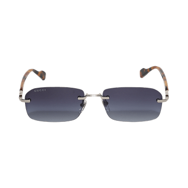 Gucci Rectangular Sunglasses — Silver