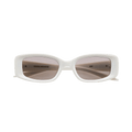 Gentle Monster Ash W2 Sunglasses — White