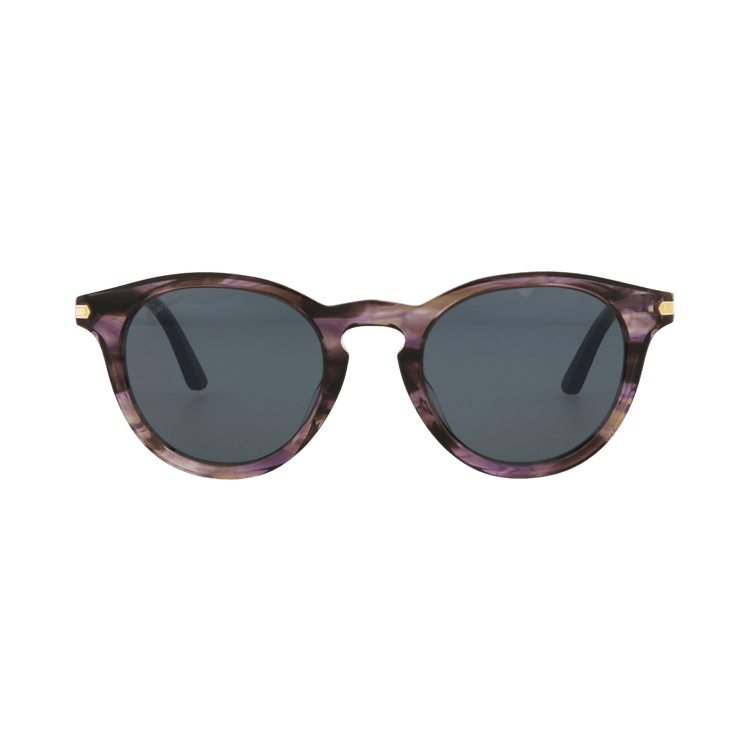 Cartier C DE Round Sunglasses — Purple
