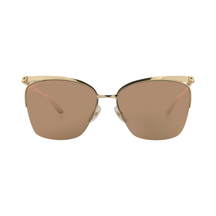 Cartier Square Sunglasses — Gold – Pink 002