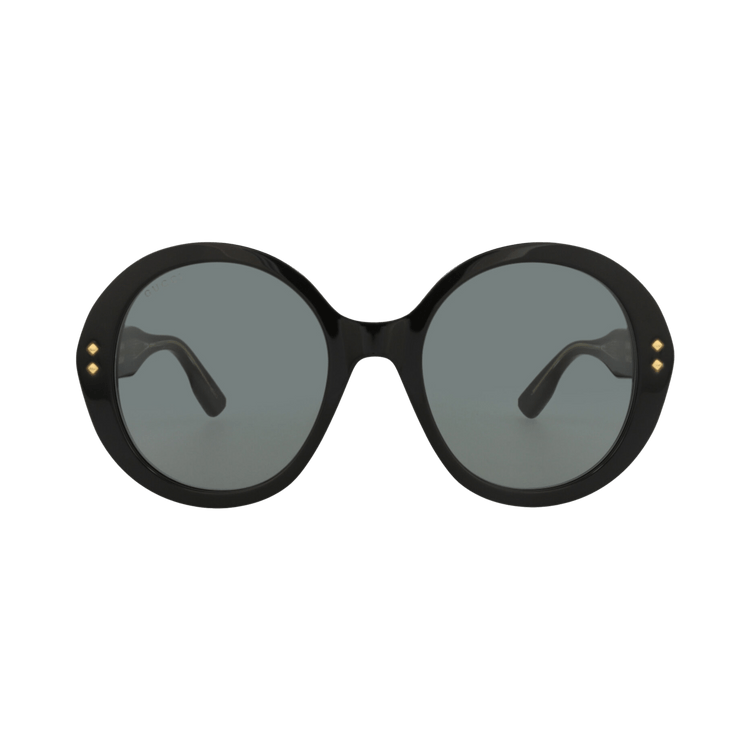 Gucci Round Sunglasses — Black – Grey GG1081S 001