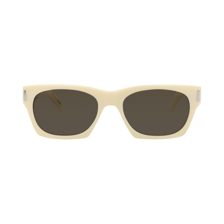 Saint Laurent Square Sunglasses — Cream – Grey 402 020