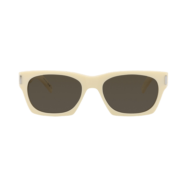Saint Laurent Square Sunglasses — Cream – Grey 402 020
