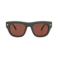 Alexander McQueen Square Sunglasses — Grey – Brown AM0425S 004