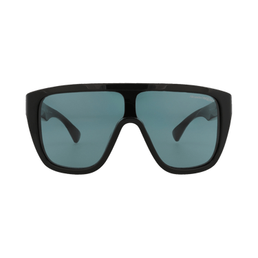 Alexander McQueen Shield Sunglasses — Black – Green AM0430S 004