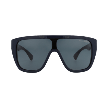 Alexander McQueen Shield Sunglasses — Blue