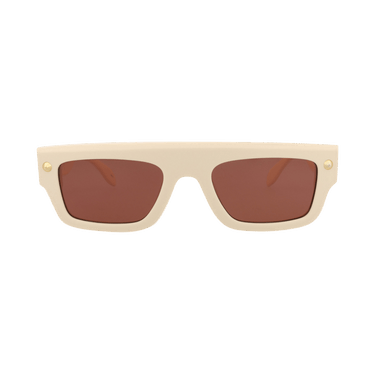 Alexander McQueen Square Sunglasses — Copper