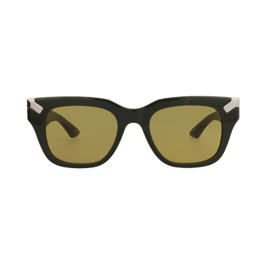 Alexander McQueen Square Sunglasses — Green – Brown AM0439S 004