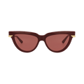 Bottega Veneta Cat Eye Recycled Sunglasses — Red