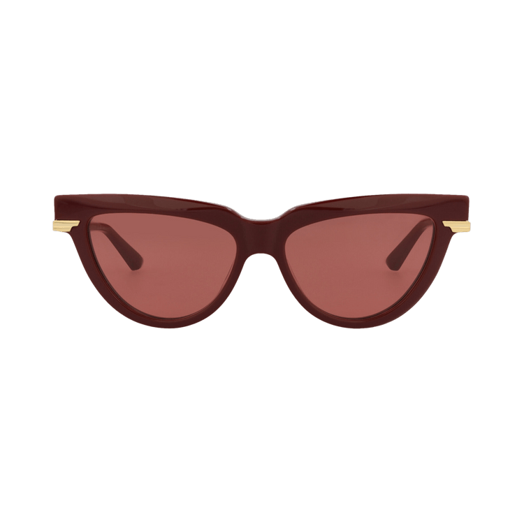 Bottega Veneta Cat Eye Recycled Sunglasses — Red