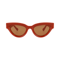 Bottega Veneta Cat Eye Sunglasses — Orange – Brown BV1249S 004