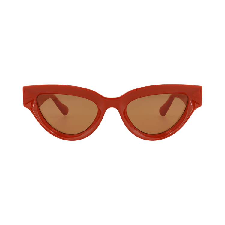 Bottega Veneta Cat Eye Sunglasses — Orange – Brown BV1249S 004