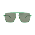 Bottega Veneta Aviator Sunglasses — Green