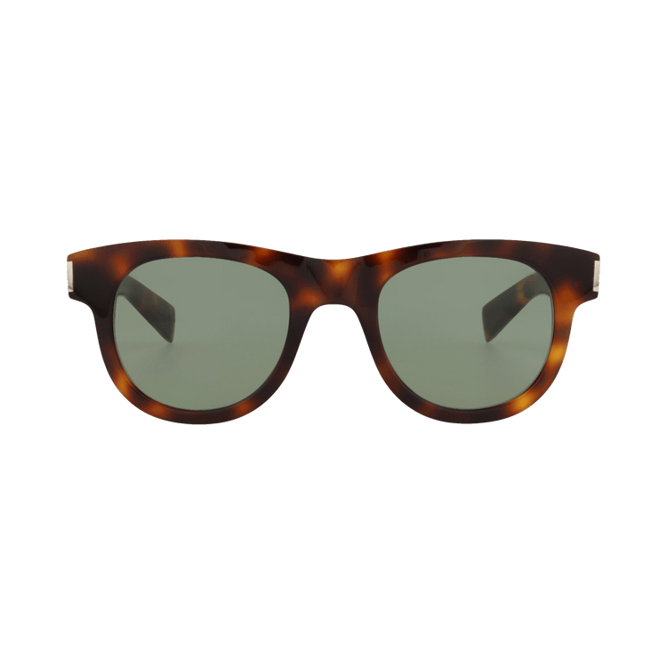 Saint Laurent Round Sunglasses — Brown – Havana Green SL 571 003