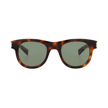 Saint Laurent Round Sunglasses — Brown – Havana Green SL 571 003