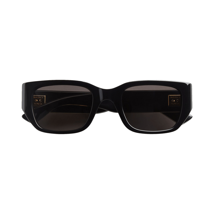 Bottega Veneta Rectangular Sunglasses — Black