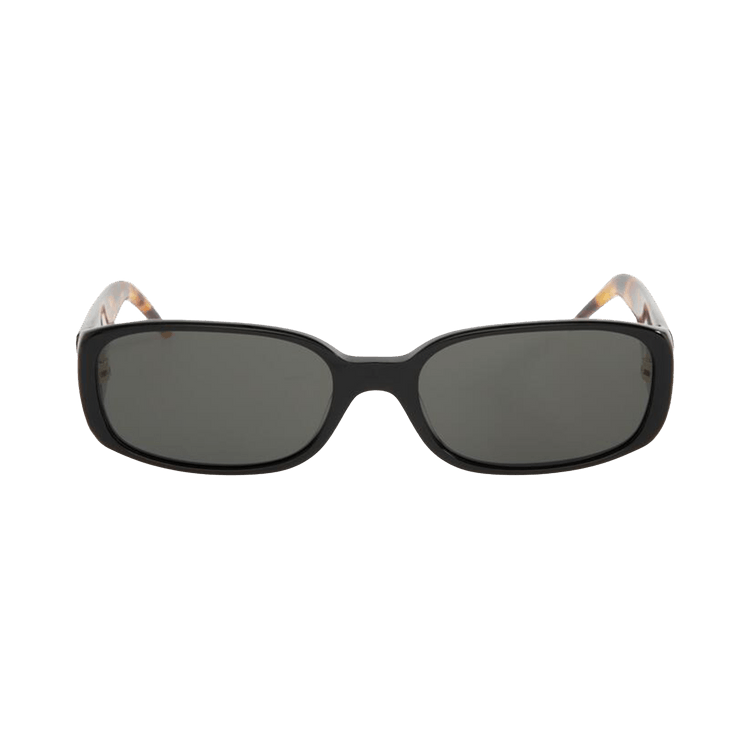 Casablanca Oval Stripe Sunglasses — Black