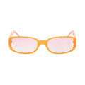 Casablanca Oval Stripe Sunglasses — Orange