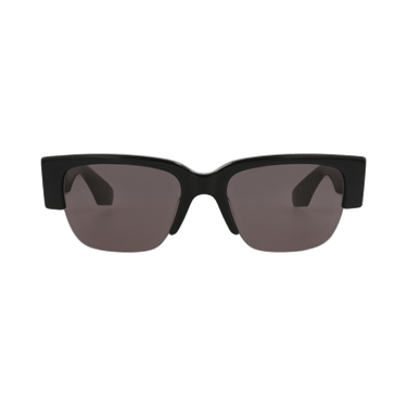 Alexander McQueen Square Sunglasses — Black – Grey AM0405S 001