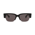 Alexander McQueen Square Sunglasses — Black – Grey AM0405S 001