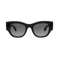 Alexander McQueen Square Sunglasses — Black – Grey AM0420S 001