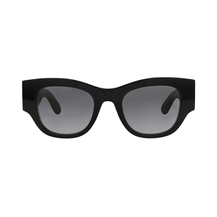 Alexander McQueen Square Sunglasses — Black – Grey AM0420S 001